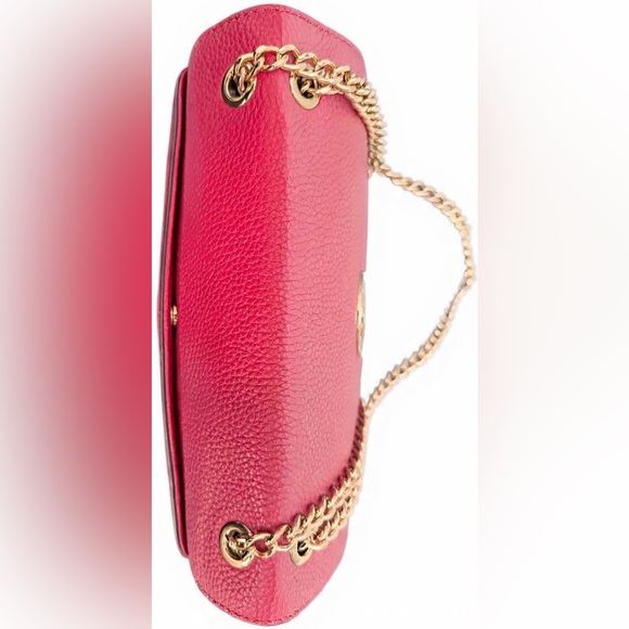 MICHAEL Michael Kors- Leather Fulton Shoulder Bag- Pink - Picture 6 of 9